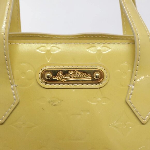 LOUIS VUITTON Monogram Vernis Wilshire PM Hand Bag Broncorail - Picture 12 of 15